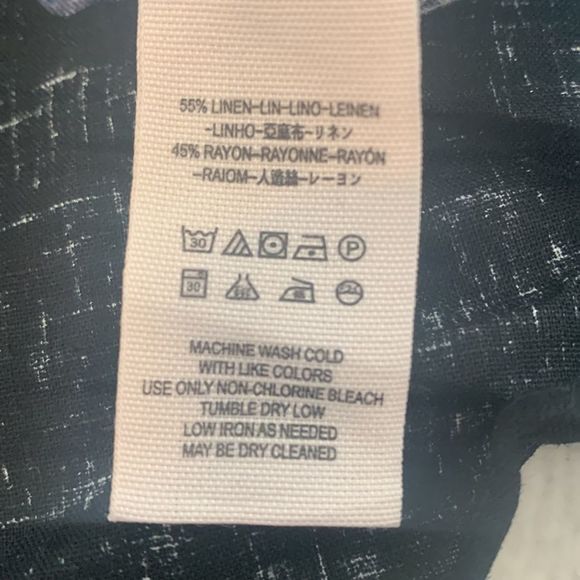 Free People Summer in Tulum Tunic black linen tunic XS sleeveless ruffle - Picture 7 of 10